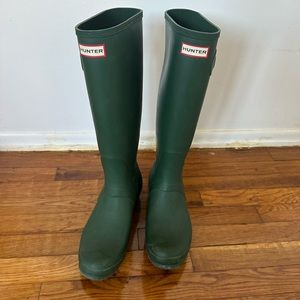 Womens Size 11 US/43 EU Green Hunter Boots